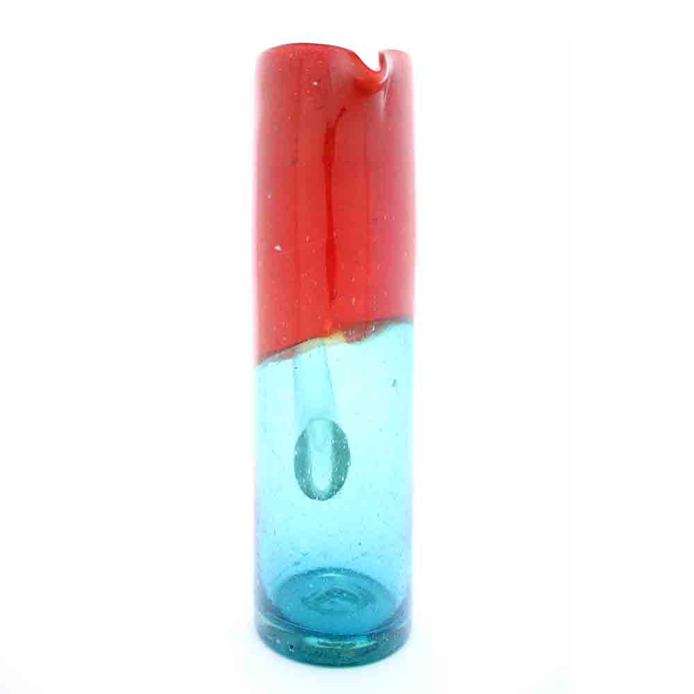 Aqua & red straight jug