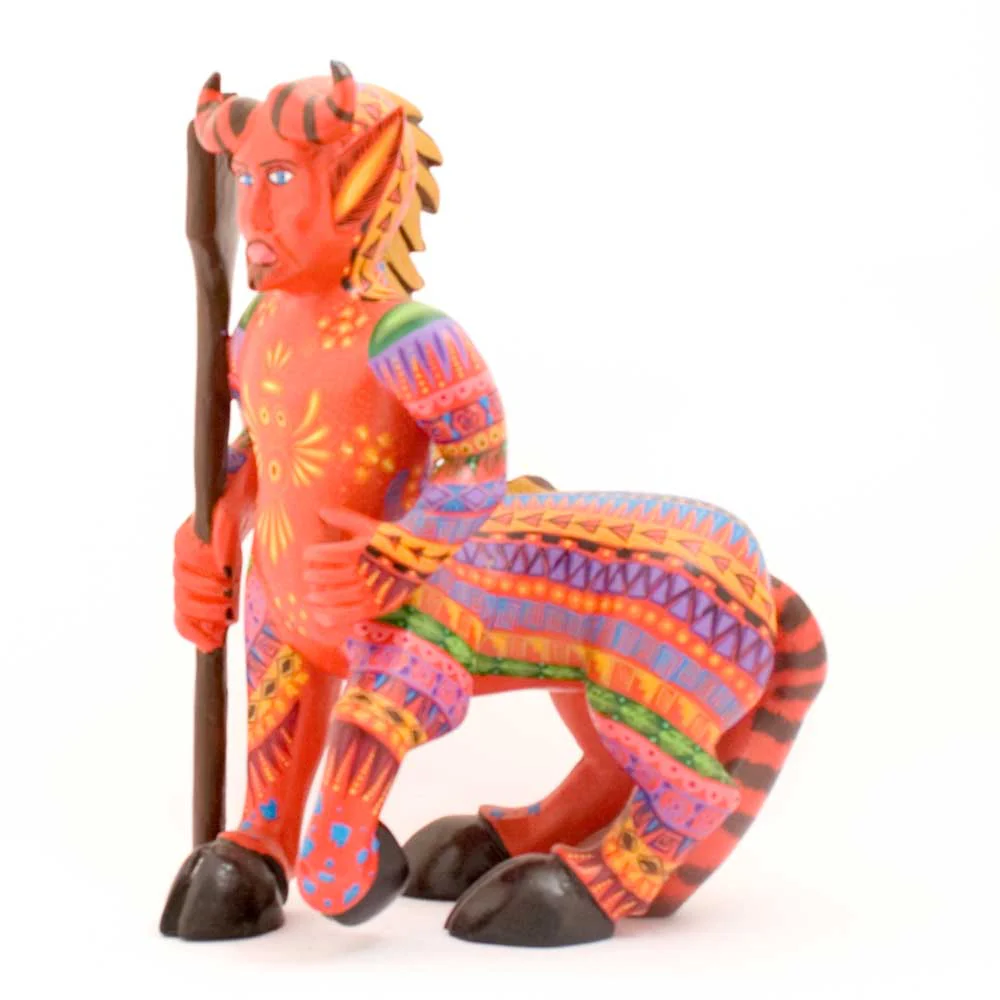 Clay evil centaur by Gaspar Clavo Fabian