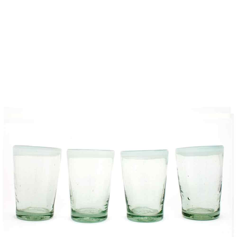 Clear with a white rim tumbler - Image 2