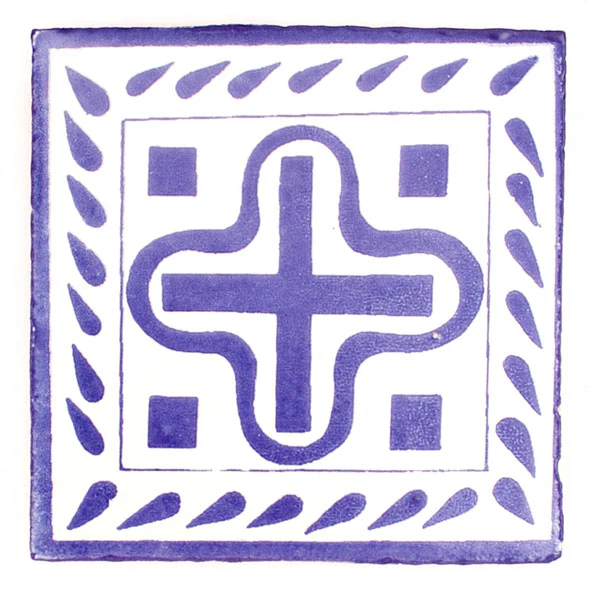 Cruz plumado morado