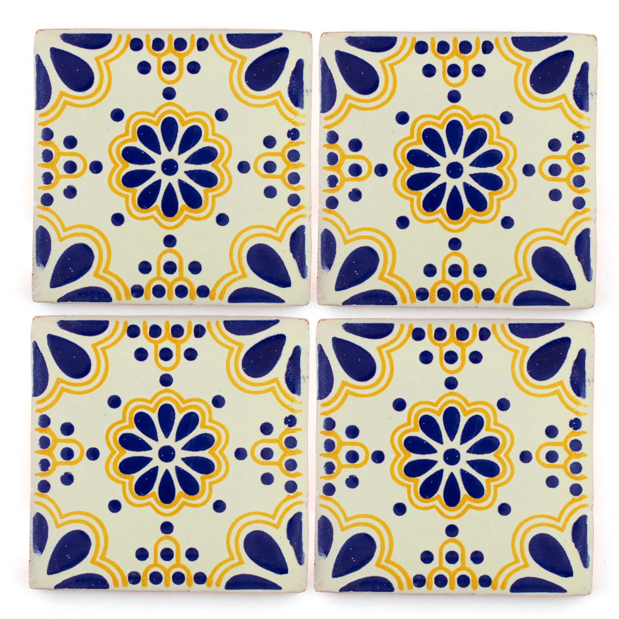 Lace blue & yellow - Image 2