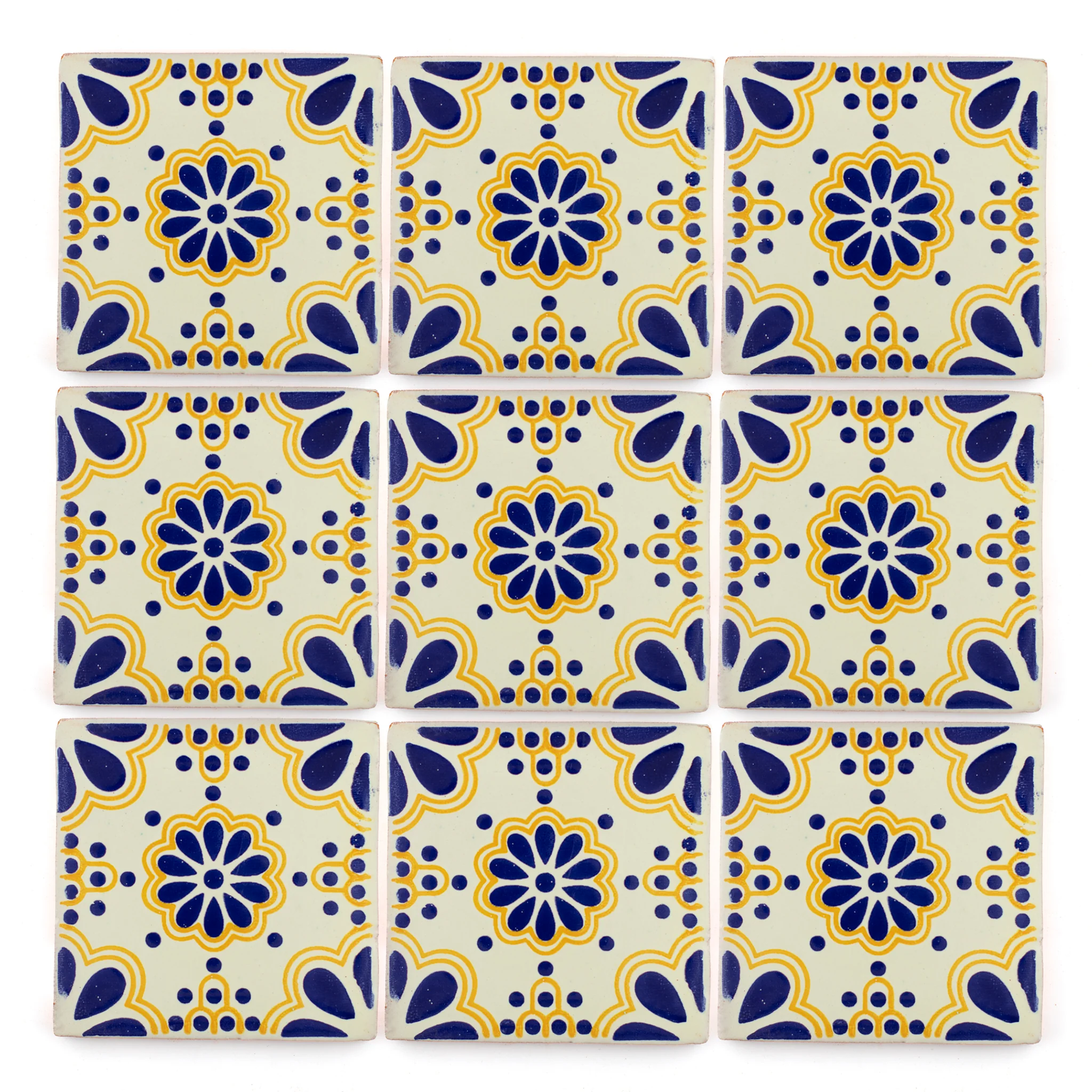 Lace blue & yellow - Image 3
