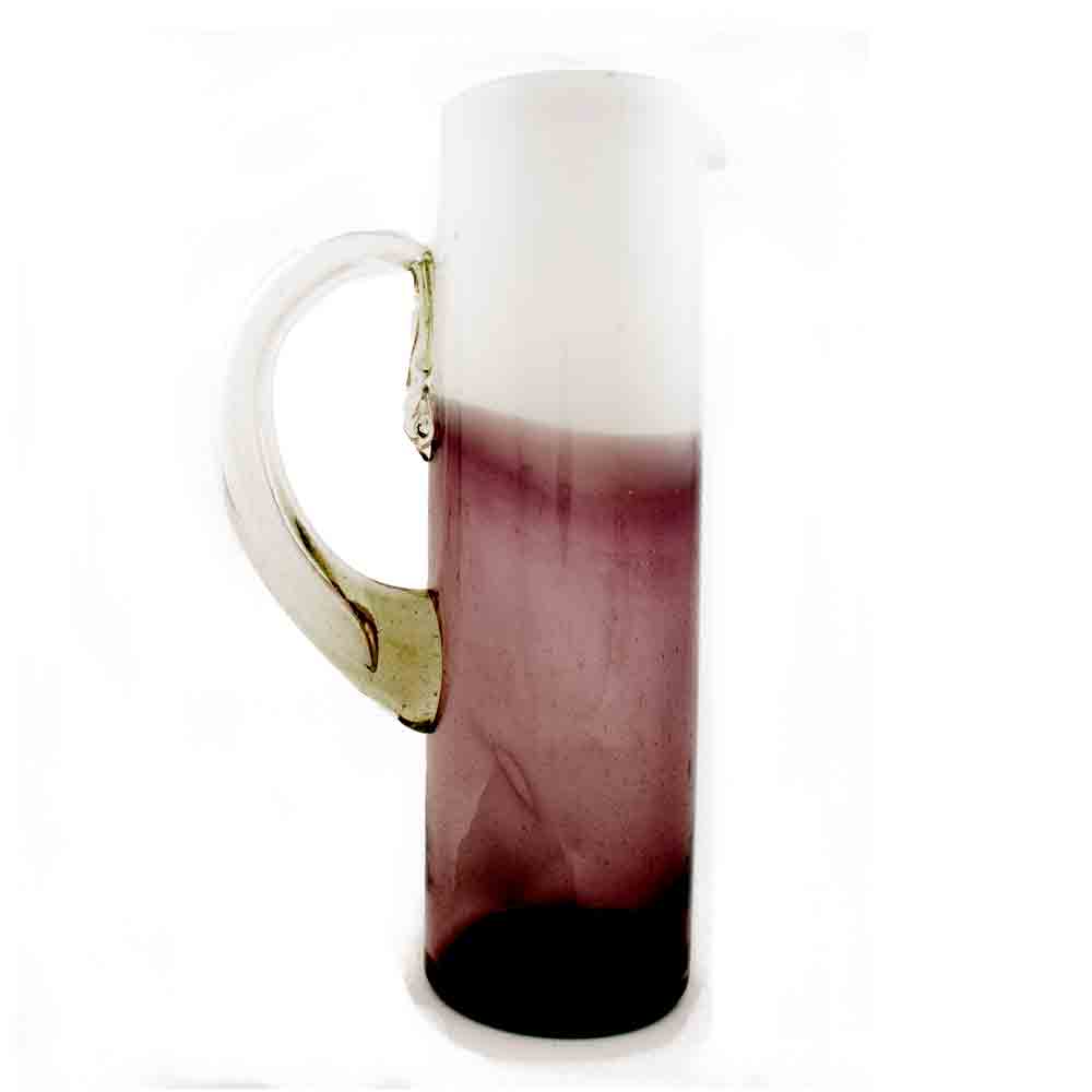 Milky white and grape straight jug