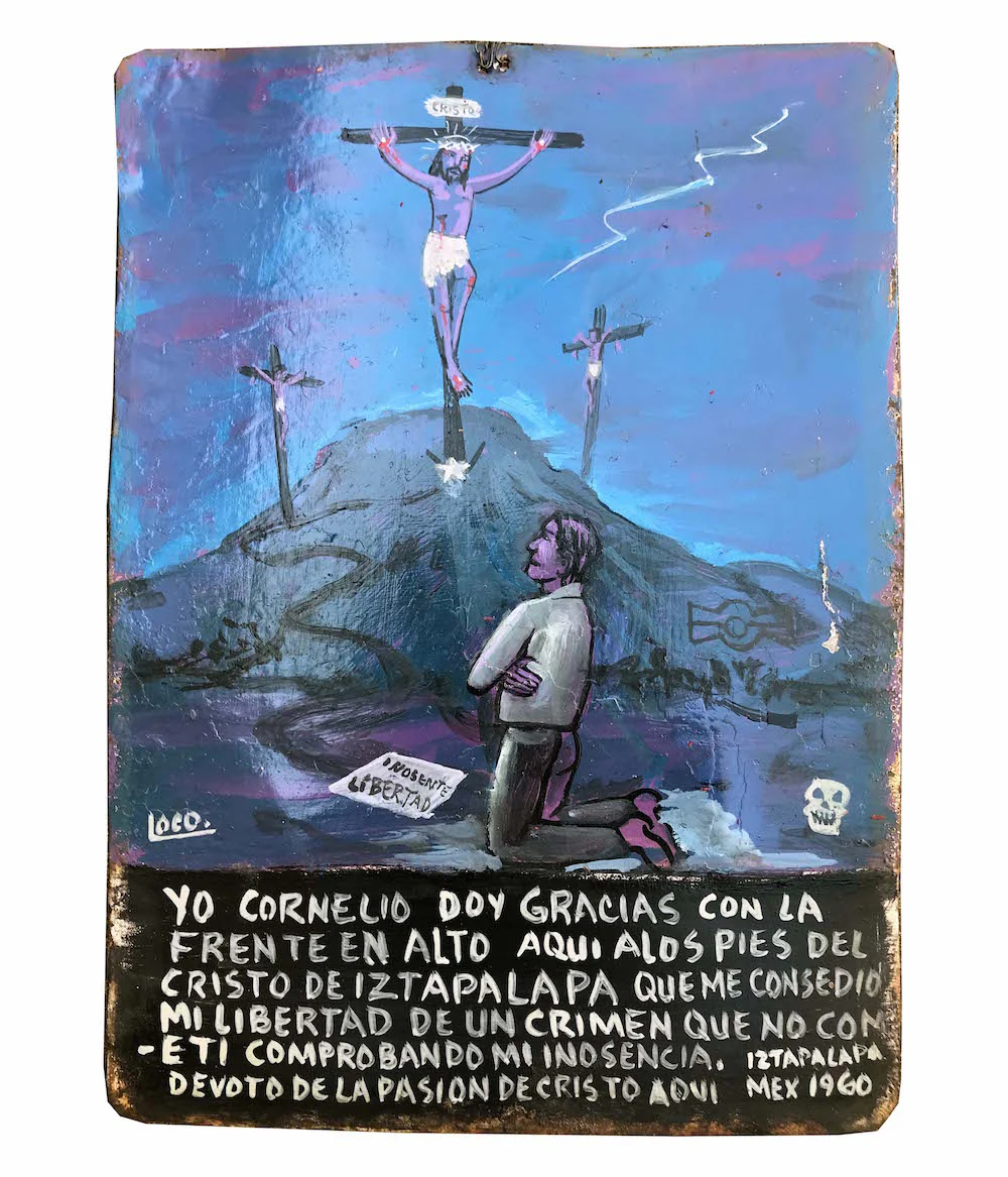 Mountain prayer - genuine retablo