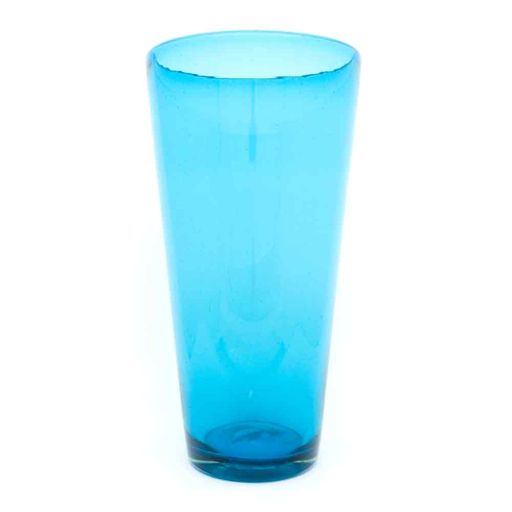 Turquoise flared vase