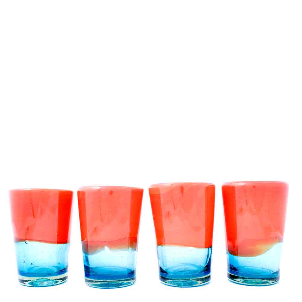 Turquoise and red tumbler - Image 2