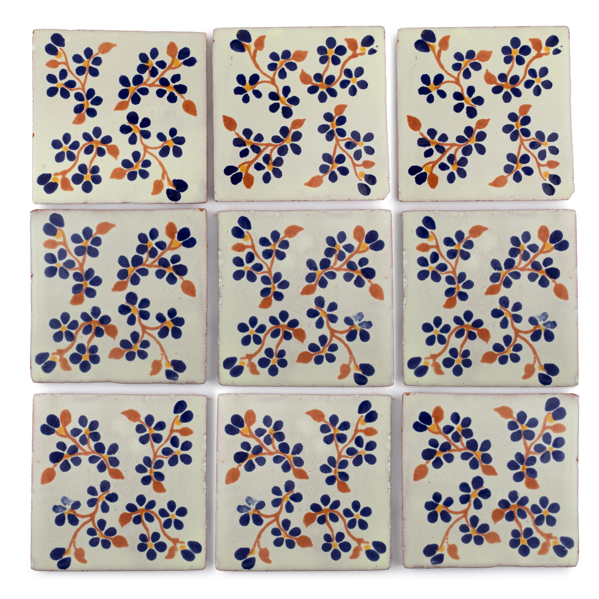 Violets blue & terracotta - Image 3
