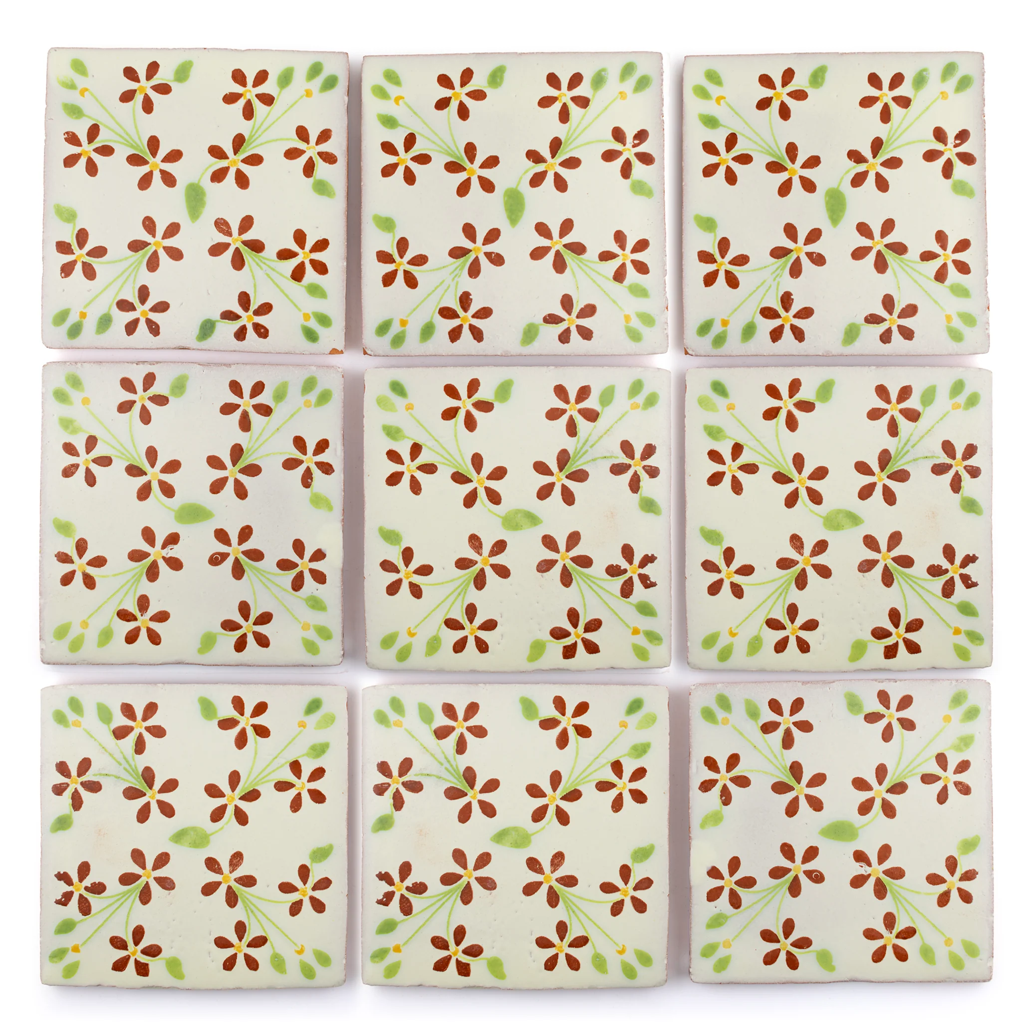 Violets terracotta & green - Image 3