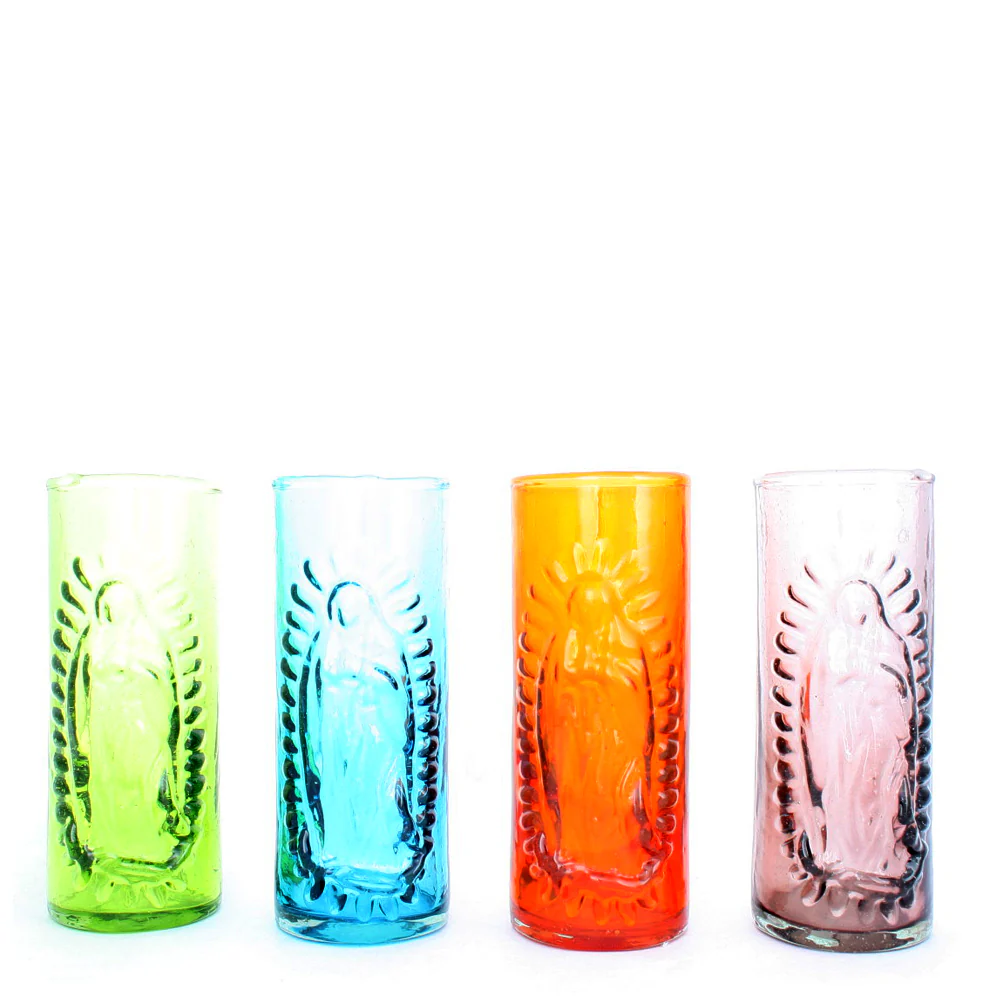 Virgin of Guadalupe embossed tumbler - orange - Image 3